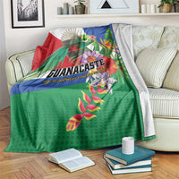 Costa Rica Guanacaste Day Blanket Resplendent Quetzal Tropical Flowers - Wonder Print Shop