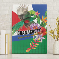 Costa Rica Guanacaste Day Canvas Wall Art Resplendent Quetzal Tropical Flowers - Wonder Print Shop