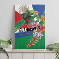 Costa Rica Guanacaste Day Canvas Wall Art Resplendent Quetzal Tropical Flowers - Wonder Print Shop