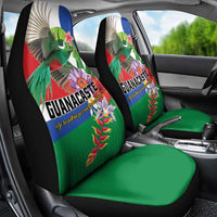 Costa Rica Guanacaste Day Car Seat Cover Resplendent Quetzal Tropical Flowers - Wonder Print Shop
