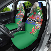 Costa Rica Guanacaste Day Car Seat Cover Resplendent Quetzal Tropical Flowers - Wonder Print Shop