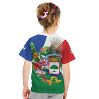 Costa Rica Guanacaste Day Kid T Shirt Resplendent Quetzal Tropical Flowers - Wonder Print Shop