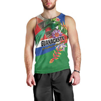 Costa Rica Guanacaste Day Men Tank Top Resplendent Quetzal Tropical Flowers - Wonder Print Shop