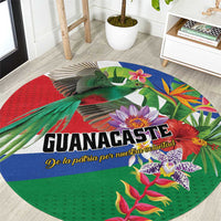 Costa Rica Guanacaste Day Round Carpet Resplendent Quetzal Tropical Flowers - Wonder Print Shop