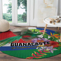 Costa Rica Guanacaste Day Round Carpet Resplendent Quetzal Tropical Flowers - Wonder Print Shop