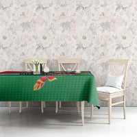 Costa Rica Guanacaste Day Tablecloth Resplendent Quetzal Tropical Flowers - Wonder Print Shop