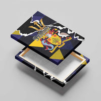 Barbados Emancipation Day Canvas Wall Art Luxury Gold Trident - Wonder Print Shop