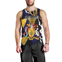 Personalized Barbados Emancipation Day Men Tank Top Luxury Gold Trident - Wonder Print Shop