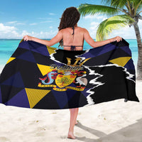 Barbados Emancipation Day Sarong Luxury Gold Trident - Wonder Print Shop