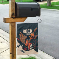 Rock and Roll Skull Guitar Garden Flag Welsh Dragon - Wonder Print Shop