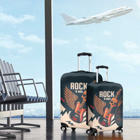 Rock and Roll Skull Guitar Luggage Cover Welsh Dragon - Wonder Print Shop