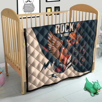 Rock and Roll Skull Guitar Quilt Welsh Dragon - Wonder Print Shop