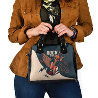 Rock and Roll Skull Guitar Shoulder Handbag Welsh Dragon