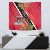 Trinidad and Tobago Tapestry Scarlet Ibis With Chaconia Flower - Wonder Print Shop