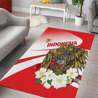 Indonesia Area Rug Javan Hawk Eagle Melati Flower - Wonder Print Shop