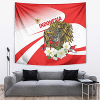 Indonesia Tapestry Javan Hawk Eagle Melati Flower - Wonder Print Shop