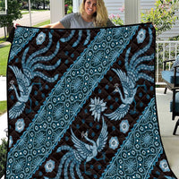 Indonesia Batik Pattern Quilt Blue Version - Wonder Print Shop