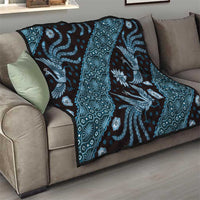 Indonesia Batik Pattern Quilt Blue Version - Wonder Print Shop