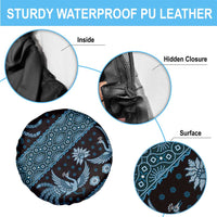 Indonesia Batik Pattern Spare Tire Cover Blue Version - Wonder Print Shop