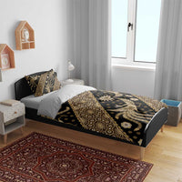 Indonesia Batik Pattern Bedding Set Gold Version - Wonder Print Shop