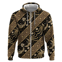 Indonesia Batik Pattern Hoodie Gold Version - Wonder Print Shop