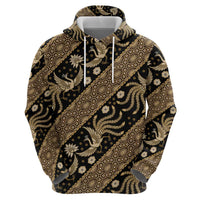 Indonesia Batik Pattern Hoodie Gold Version - Wonder Print Shop