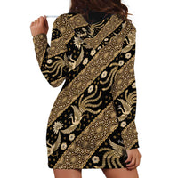 Indonesia Batik Pattern Hoodie Dress Gold Version - Wonder Print Shop