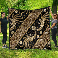 Indonesia Batik Pattern Quilt Gold Version - Wonder Print Shop
