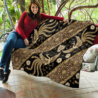 Indonesia Batik Pattern Quilt Gold Version - Wonder Print Shop