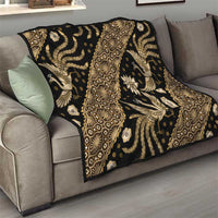 Indonesia Batik Pattern Quilt Gold Version - Wonder Print Shop