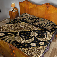 Indonesia Batik Pattern Quilt Bed Set Gold Version - Wonder Print Shop