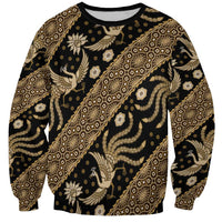 Indonesia Batik Pattern Sweatshirt Gold Version - Wonder Print Shop
