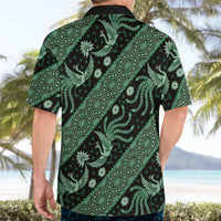 Indonesia Batik Pattern Hawaiian Shirt Green Version - Wonder Print Shop