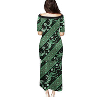 Indonesia Batik Pattern Puletasi Green Version - Wonder Print Shop