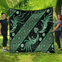 Indonesia Batik Pattern Quilt Green Version - Wonder Print Shop