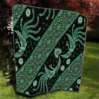 Indonesia Batik Pattern Quilt Green Version - Wonder Print Shop