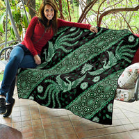 Indonesia Batik Pattern Quilt Green Version - Wonder Print Shop