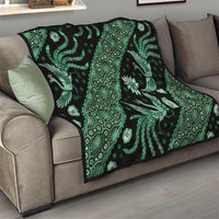Indonesia Batik Pattern Quilt Green Version - Wonder Print Shop