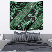 Indonesia Batik Pattern Tapestry Green Version - Wonder Print Shop