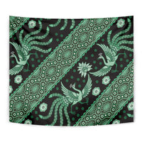 Indonesia Batik Pattern Tapestry Green Version - Wonder Print Shop