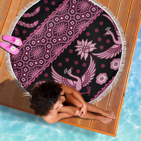 Indonesia Batik Pattern Beach Blanket Pink Version - Wonder Print Shop