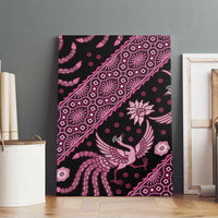 Indonesia Batik Pattern Canvas Wall Art Pink Version - Wonder Print Shop