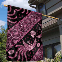 Indonesia Batik Pattern Garden Flag Pink Version - Wonder Print Shop