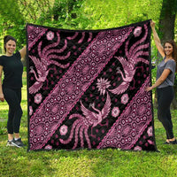 Indonesia Batik Pattern Quilt Pink Version - Wonder Print Shop