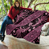 Indonesia Batik Pattern Quilt Pink Version - Wonder Print Shop