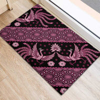 Indonesia Batik Pattern Rubber Doormat Pink Version - Wonder Print Shop