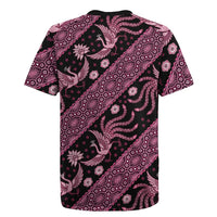 Indonesia Batik Pattern Rugby Jersey Pink Version - Wonder Print Shop
