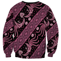 Indonesia Batik Pattern Sweatshirt Pink Version - Wonder Print Shop