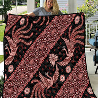 Indonesia Batik Pattern Quilt Red Version - Wonder Print Shop