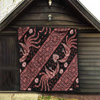 Indonesia Batik Pattern Quilt Red Version - Wonder Print Shop